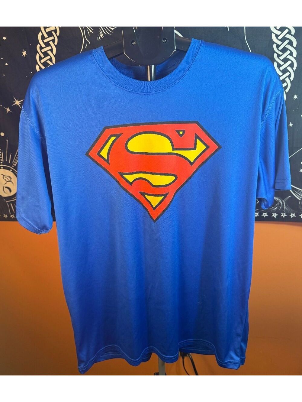 DC Comics Superman Logo Blue T-Shirt sz L